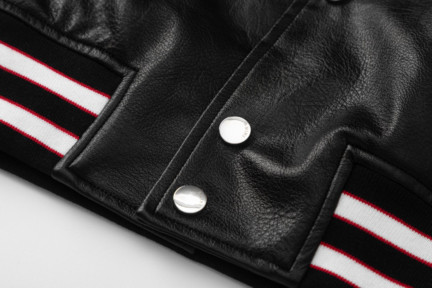 AMlRl Club Leather Varsity Jacket