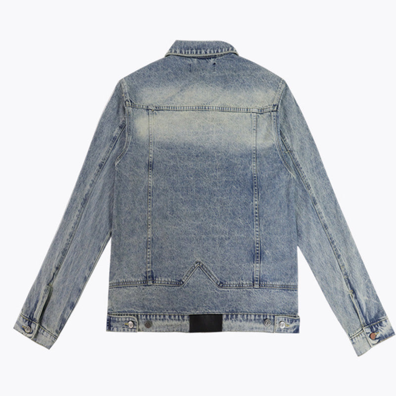 Godspeed  Embroidered Letter Denim Jacket