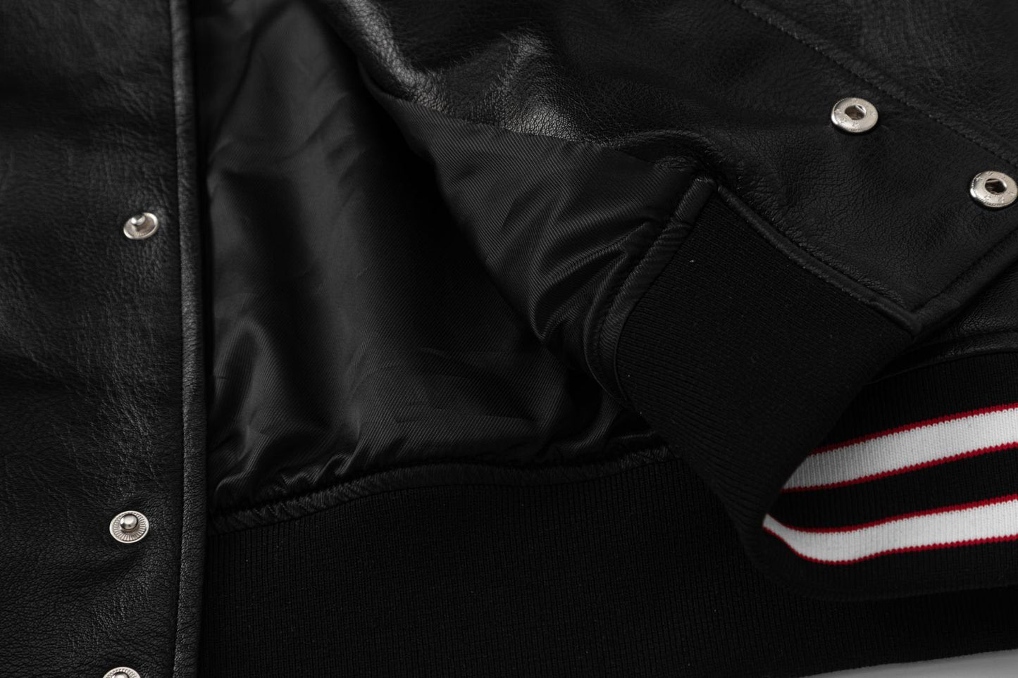 AMlRl Club Leather Varsity Jacket