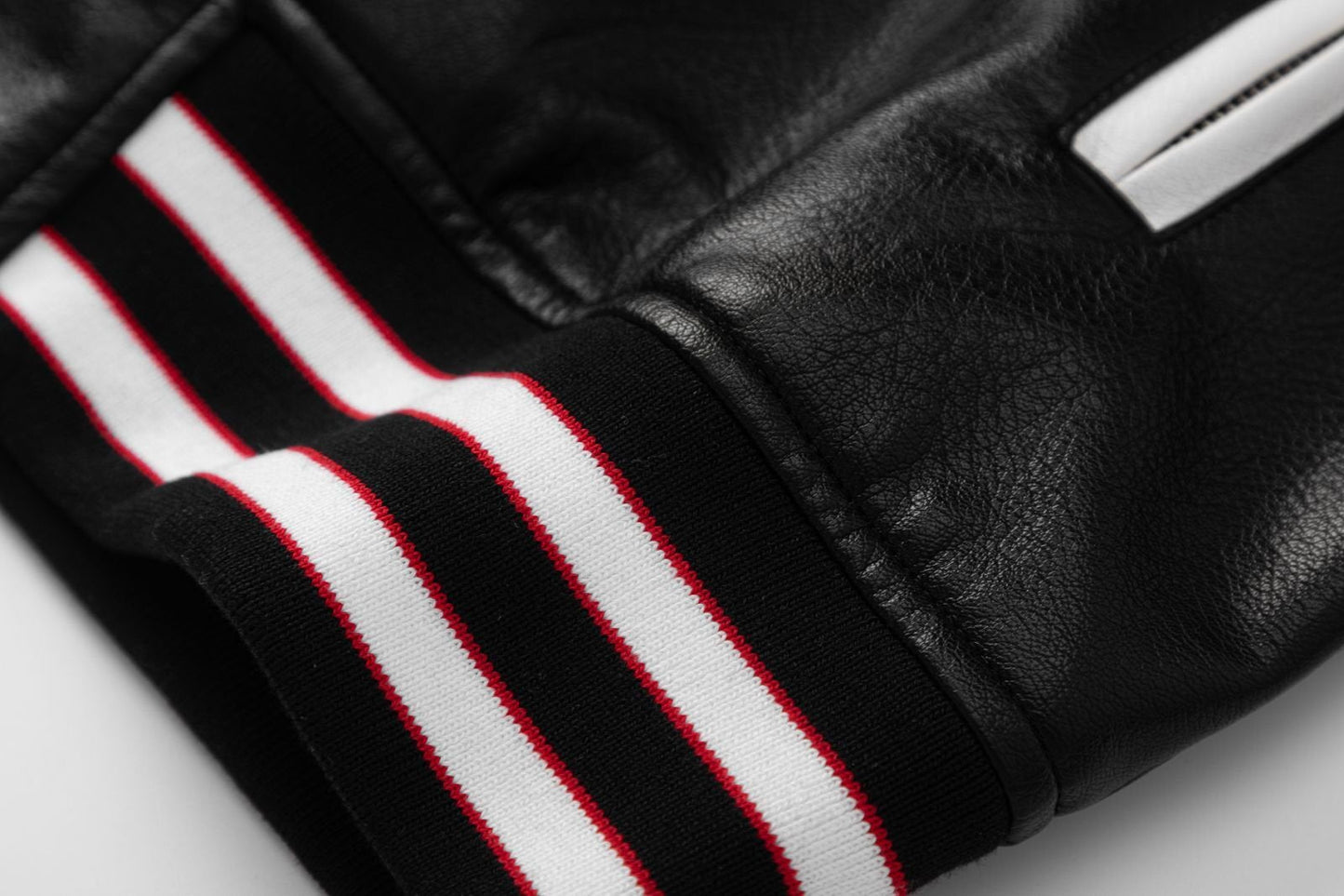 AMlRl Club Leather Varsity Jacket