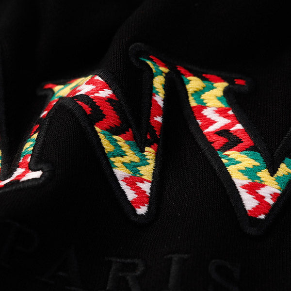 Lanvin Logo Embroidered Cotton Hooded Sweatshirt