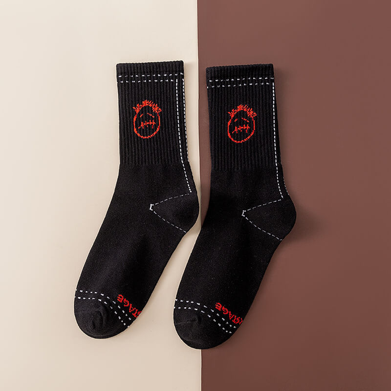 Letter sports and casual socks 2pcs